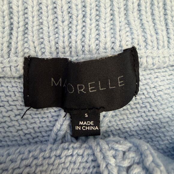 MAJORELLE Light Blue Off-the-Shoulder Sweater - Picture 5 of 8